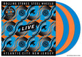 THE ROLLING STONES - STEEL WHEELS - ATLANTIC CITY, NJ (LIMITED EDITION 4LP COLOR VINYL - 2 ORANGE / 2 BLUE)