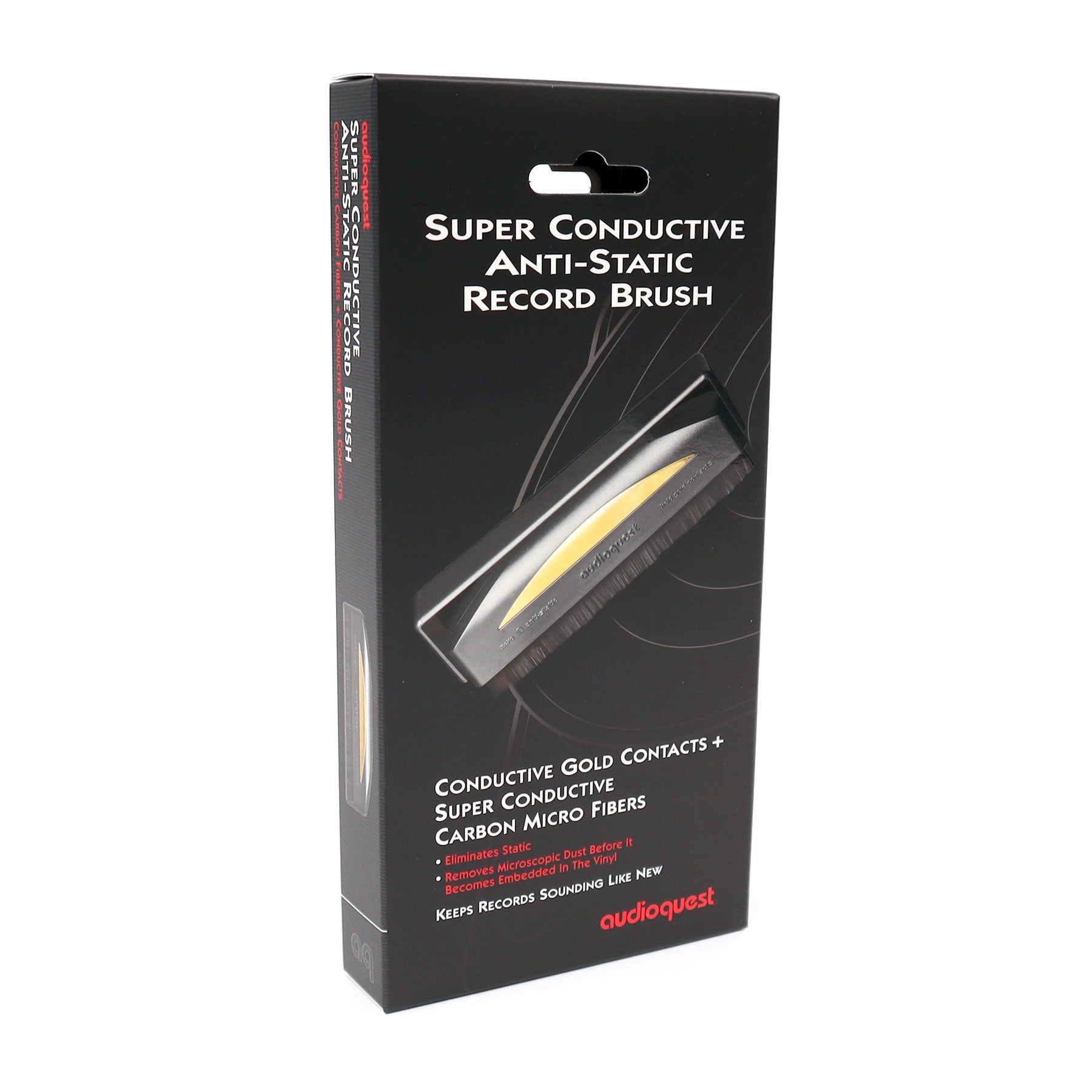 Audioquest: Anti-Static Record Brush - Gold