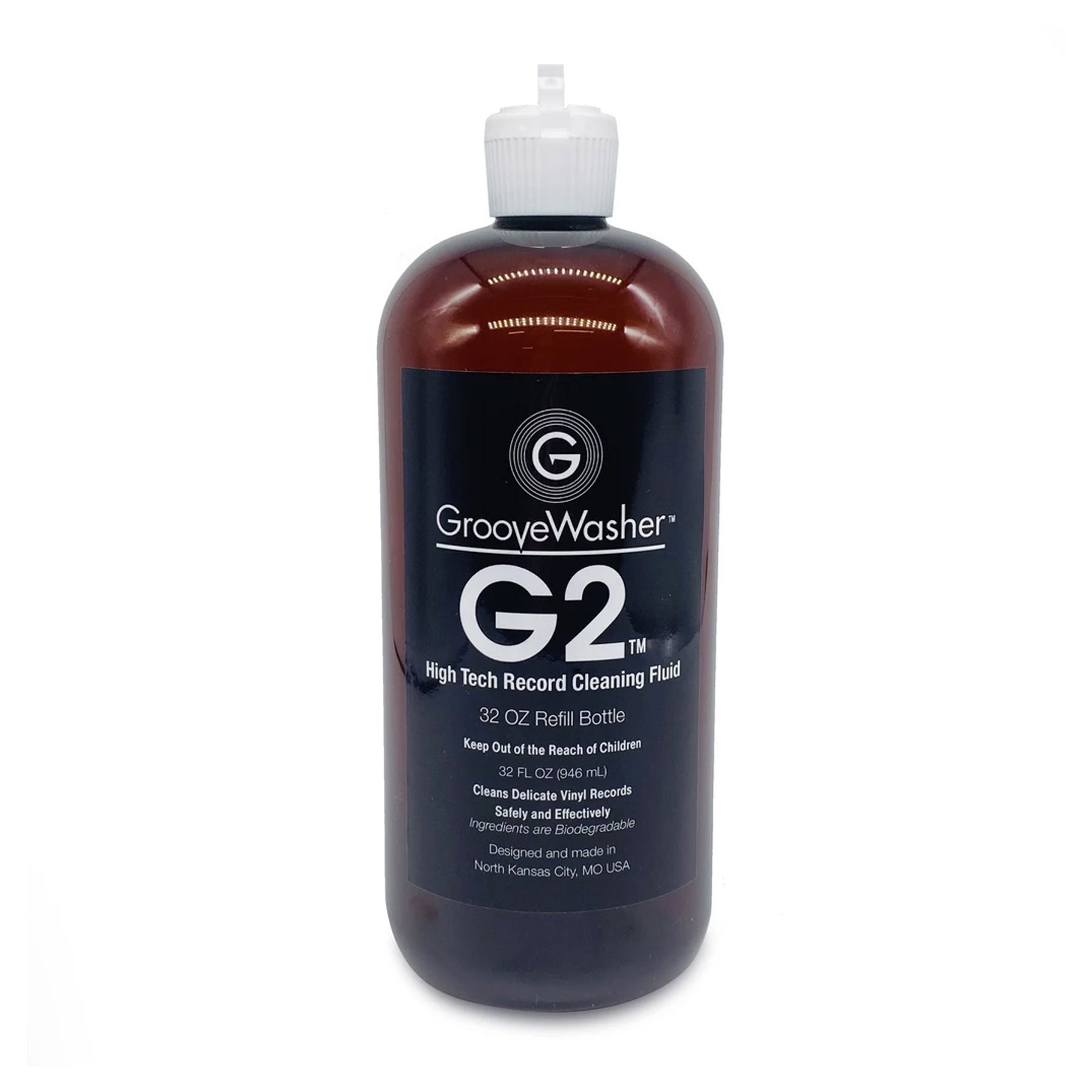 GrooveWasher: G2 Record Cleaning Fluid 32oz Refill Bottle