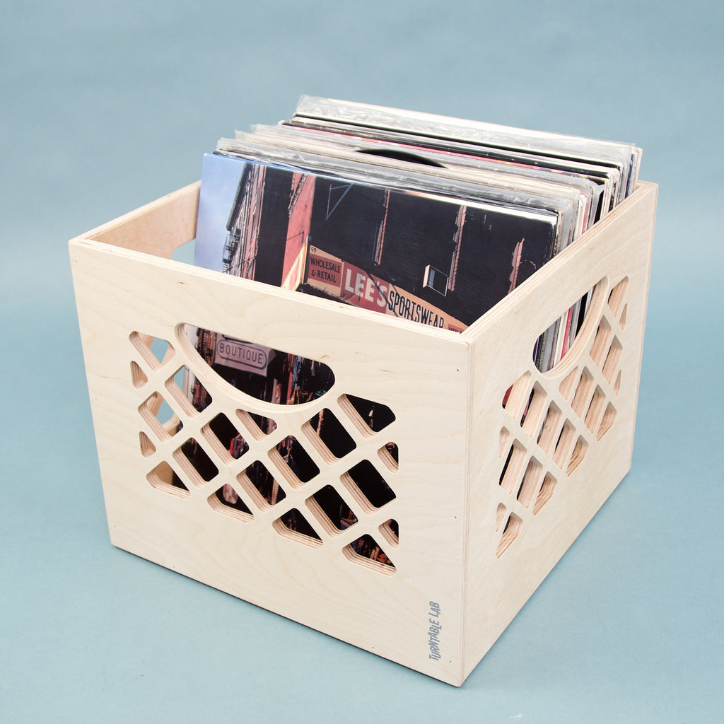 Turntable Lab: Classic Wooden Record Storage Crate