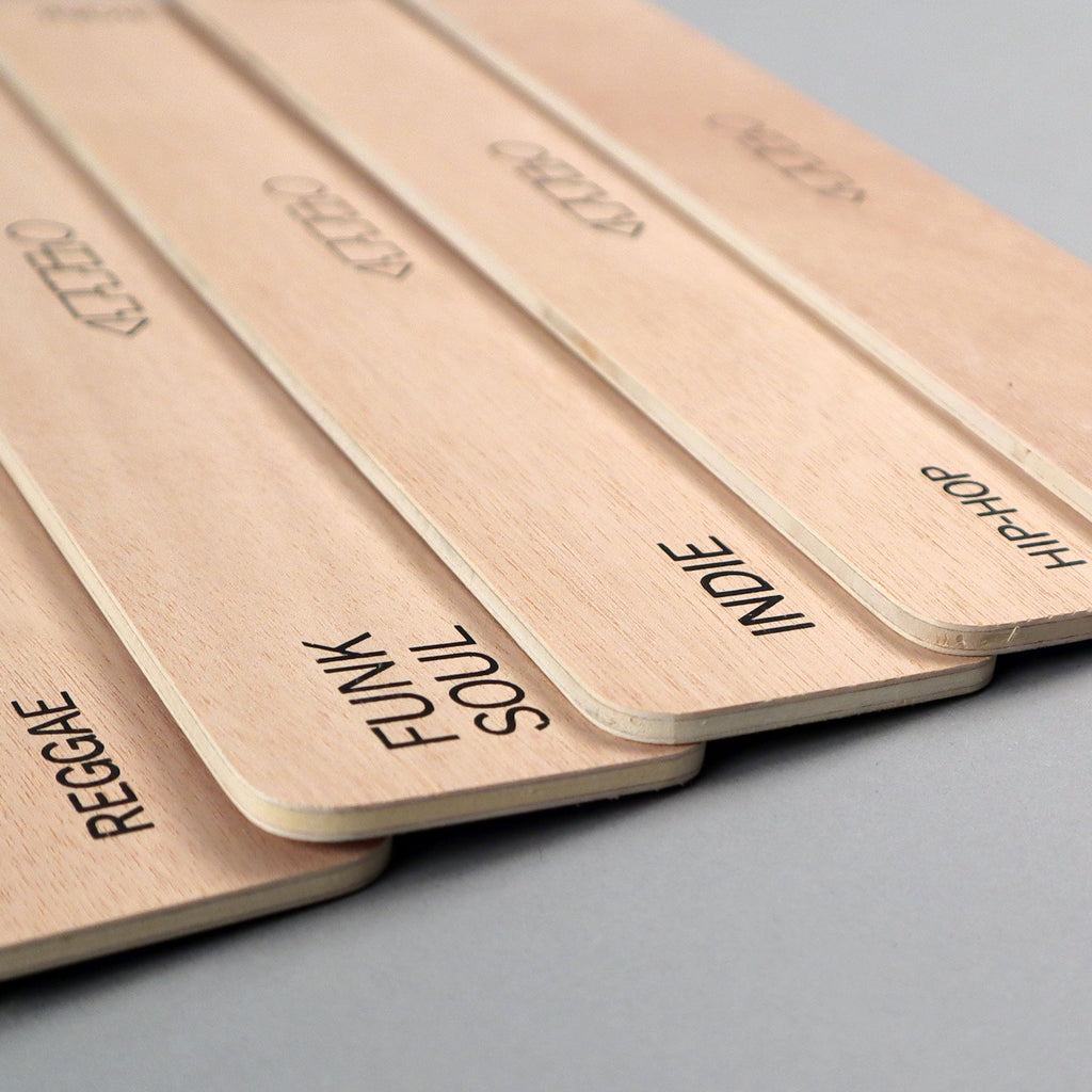 Turntable Lab: Wooden LP Dividers For Vinyl Records - Genre